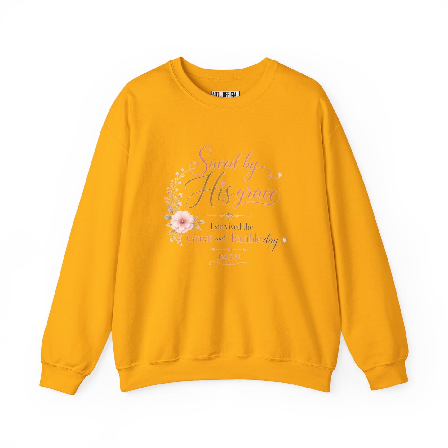 Saved by His Grace - I Survived the Great and Terrible Day Sweatshirt