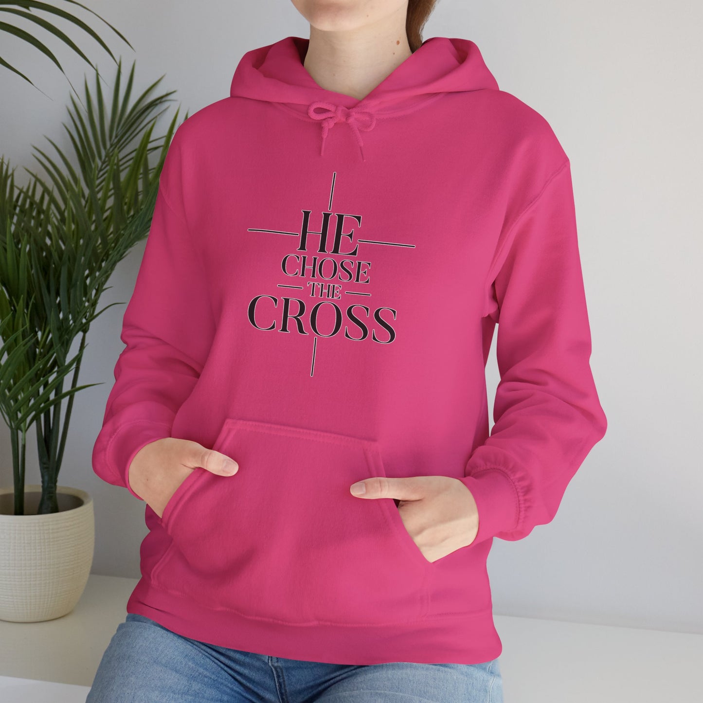 He Chose The Cross Christian Hoodie