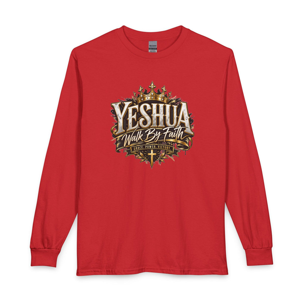 Yeshua – Walk By Faith Christian Long Sleeve Shirt