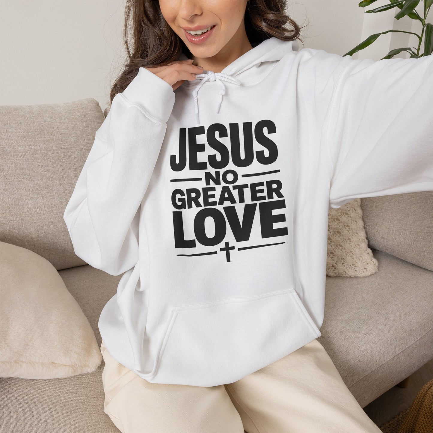 No Greater Love Christian  Hoodie