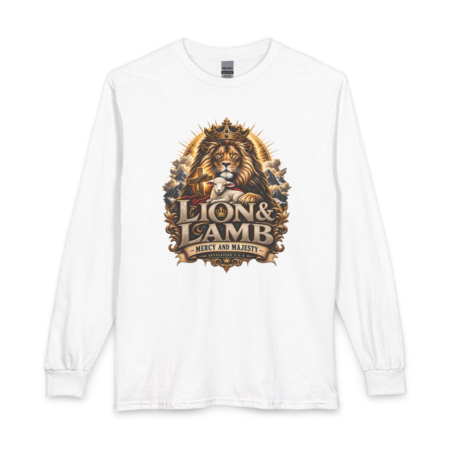Lion & Lamb – Mercy and Majesty Christian Long Sleeve Shirt