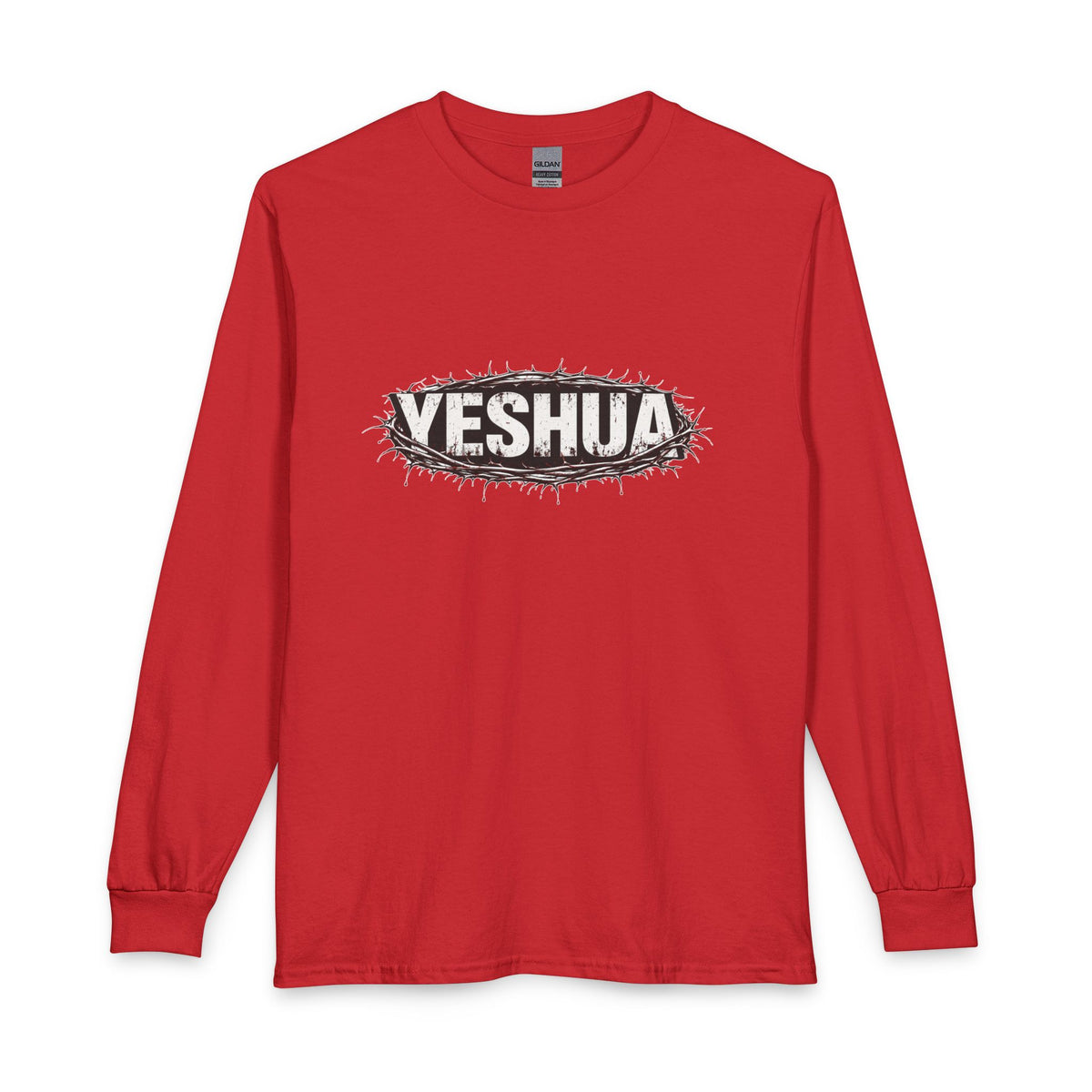 Yeshua Crown Of Thorns Christian Long Sleeve Shirt