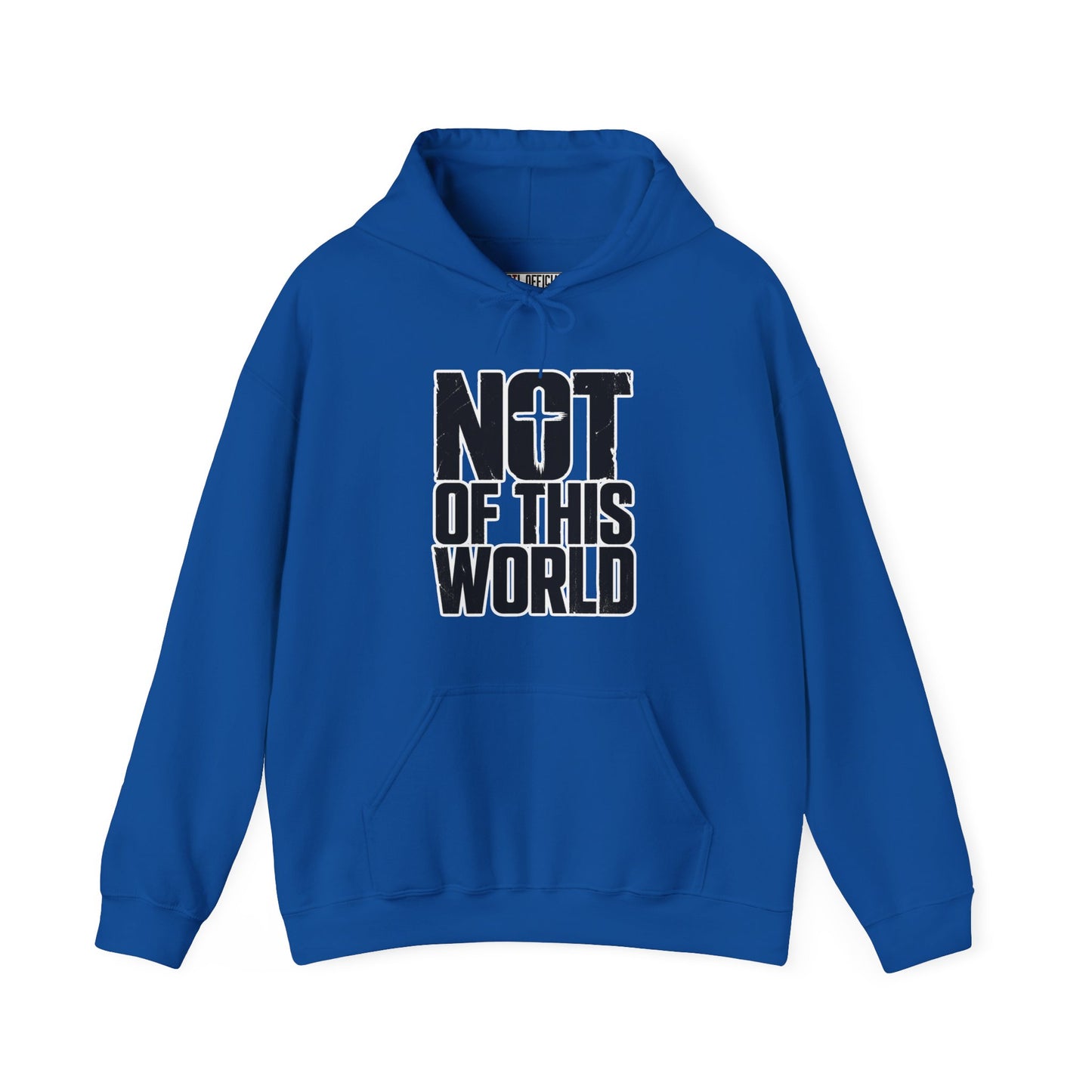 Not Of This World Black Text Christian Hoodie