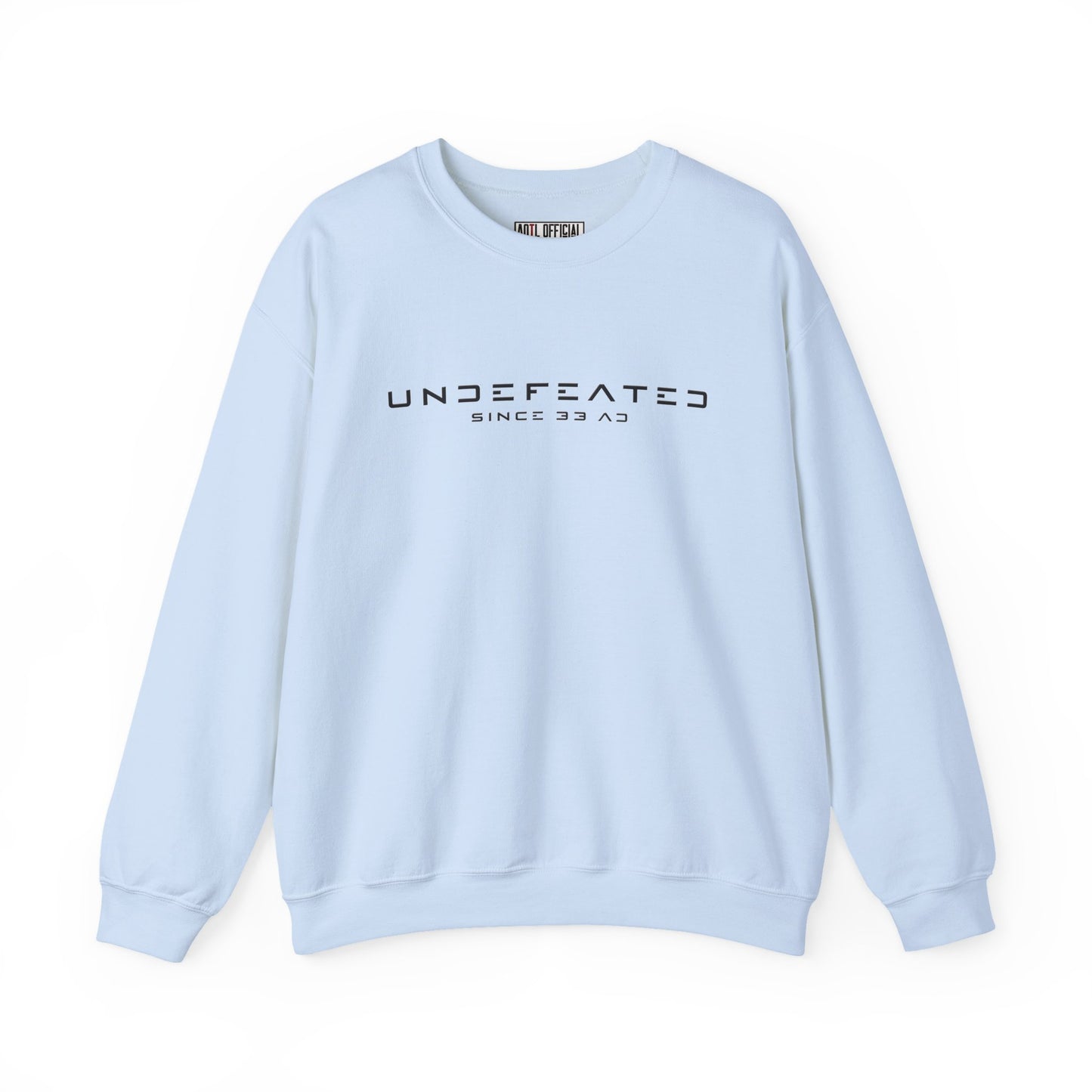 Undefeated Since 33 AD Modern Script Christian Sweatshirt