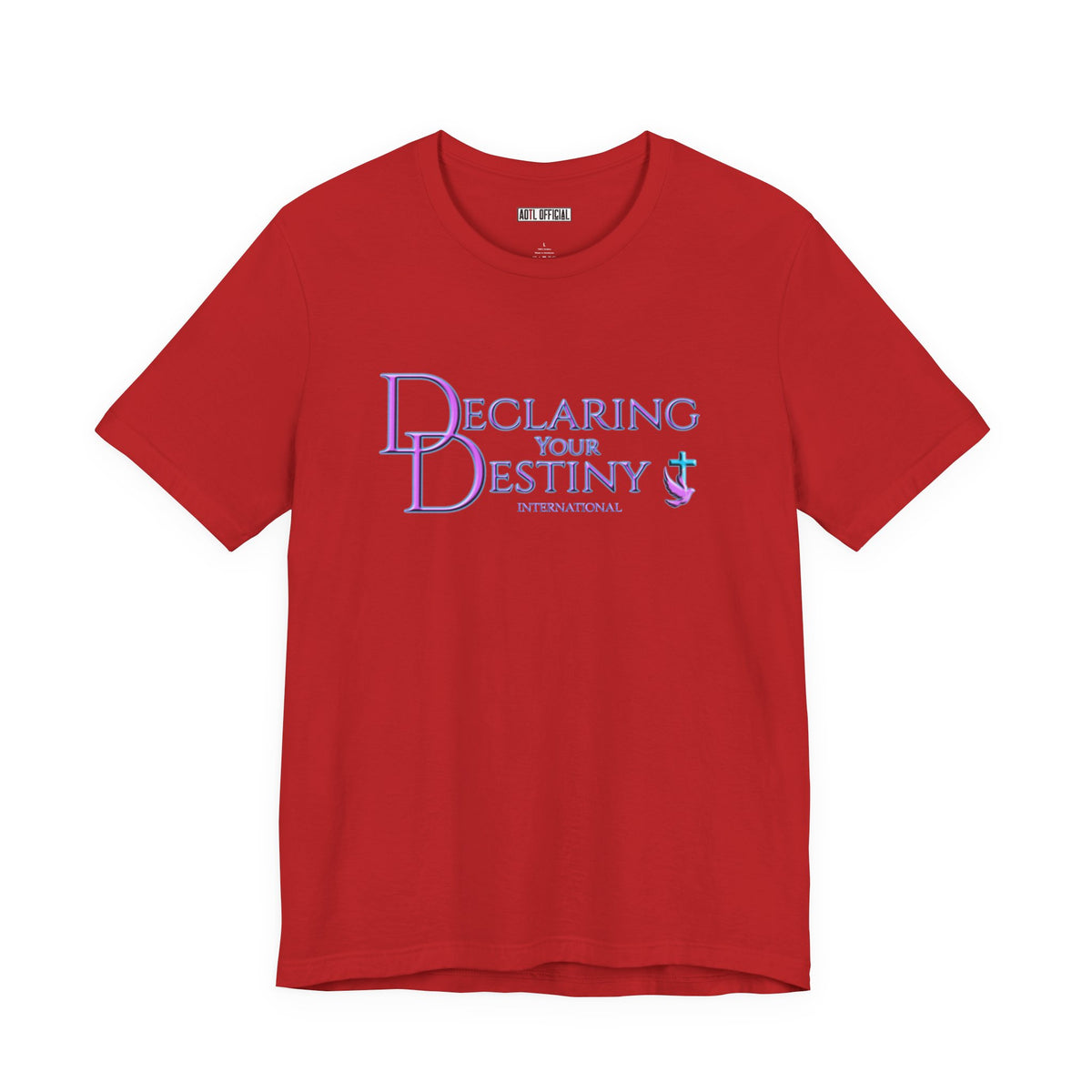 Declaring Your Destiny Lilac & Teal logo T-shirt