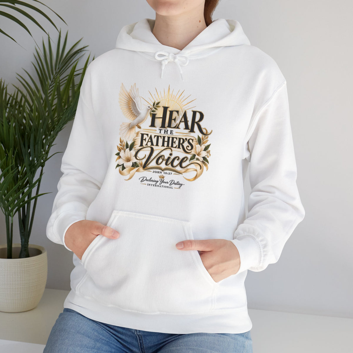 Hear the Father’s Voice Declaring Your Destiny Christian Hoodie