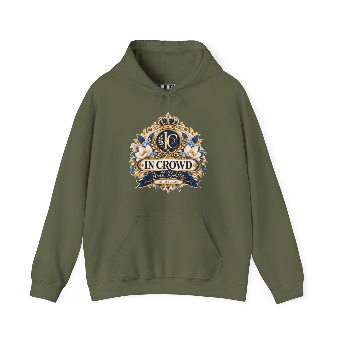 In Crowd – Walk Boldly Christian Hoodie