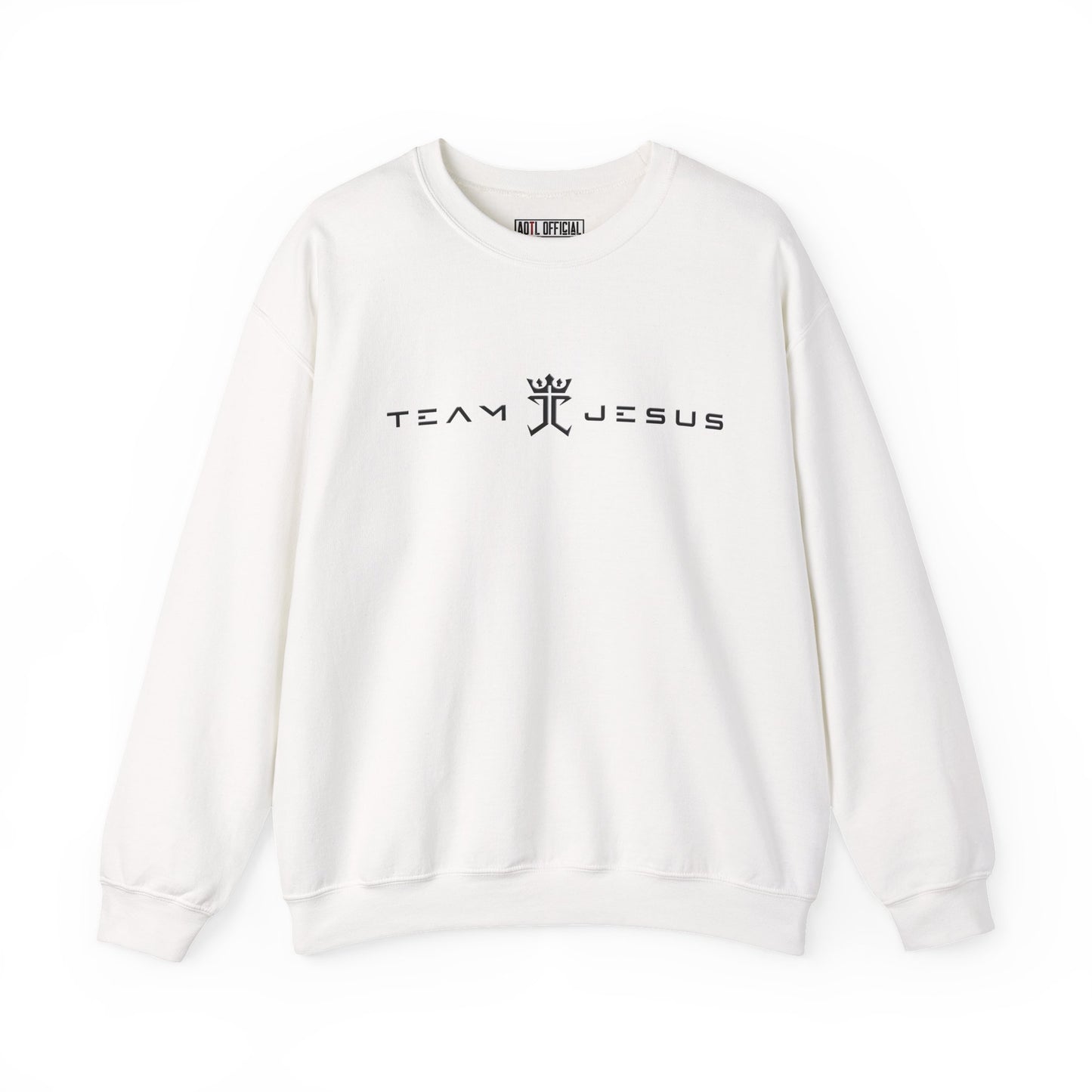 Team Jesus Modern Script, Undefeated Since 33 AD Heavy Blend™ Crewneck Sweatshirt