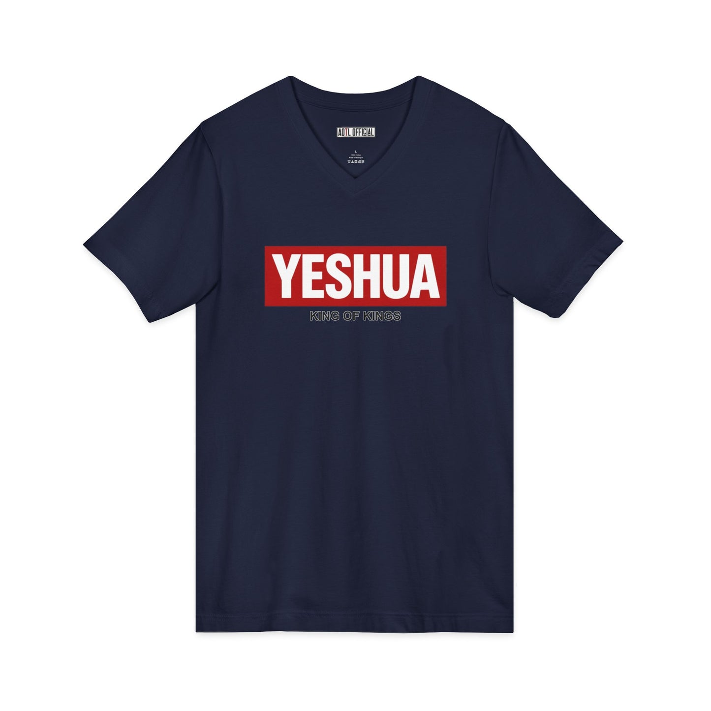 Yeshua King of Kings Christian V-Neck Tee
