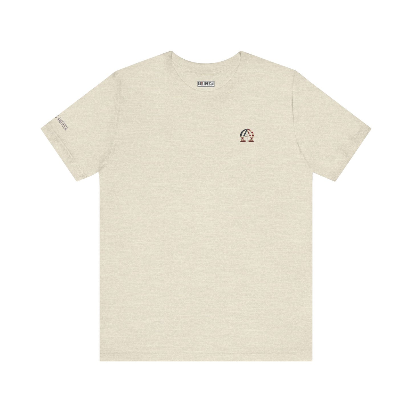Alpha & Omega USA Emblem Unisex  Patriotic Christian T-shirt