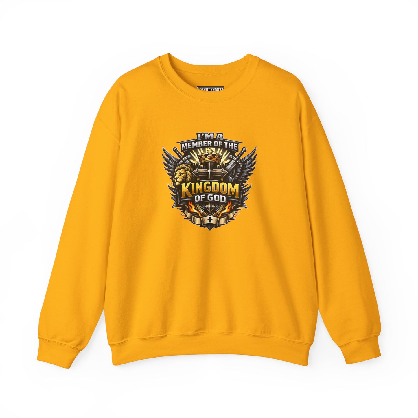 Bold & Warrior-Driven Member of the Kingdom of God Unisex Heavy Blend™ Crewneck Sweatshirt