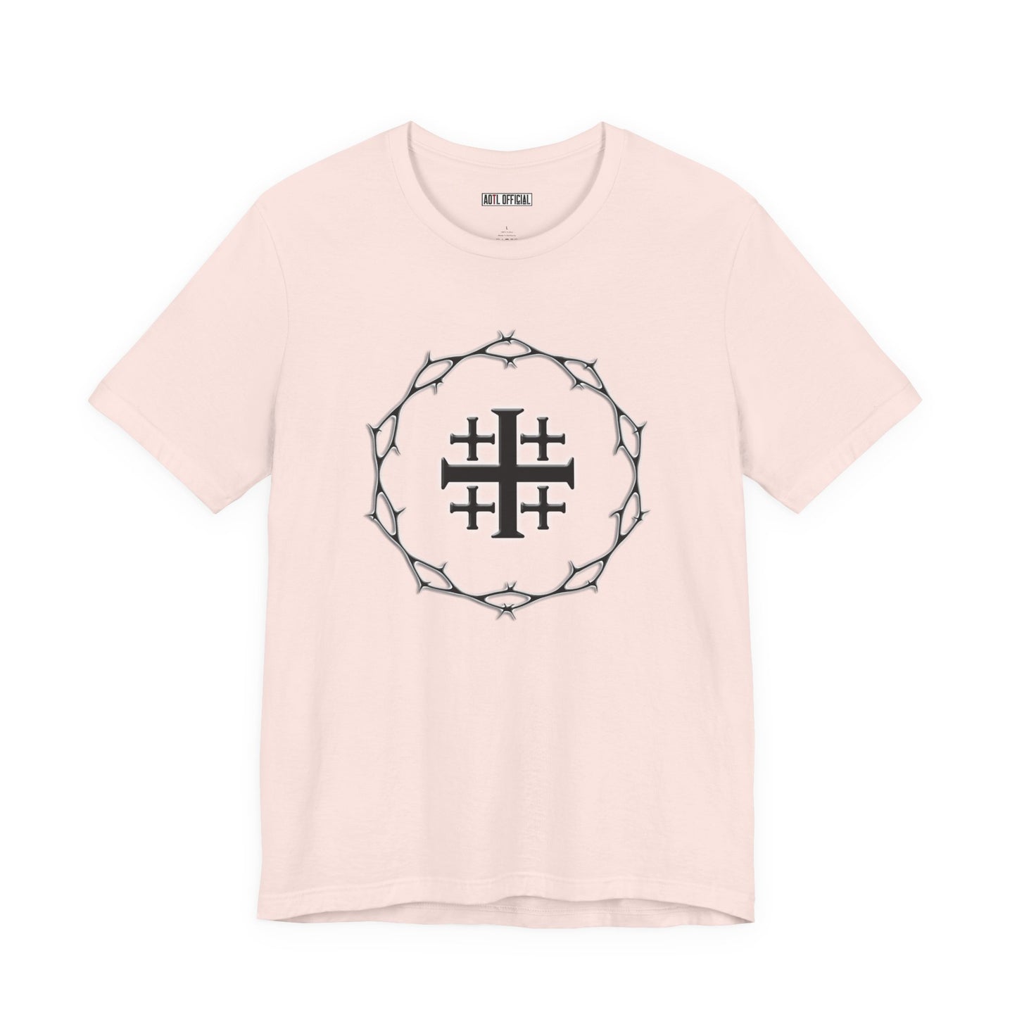 Circle of Thorns & Jerusalem Cross Unisex Short Sleeve Tee