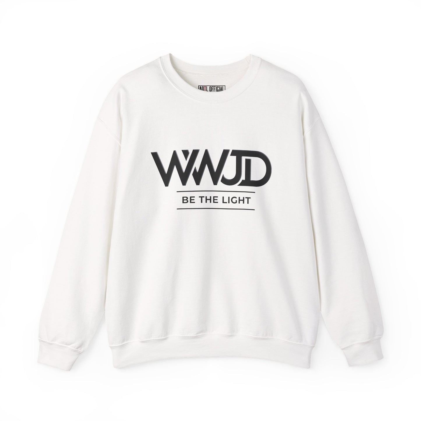 WWJD Faith Reminder Unisex Heavy Blend™ Crewneck Sweatshirt