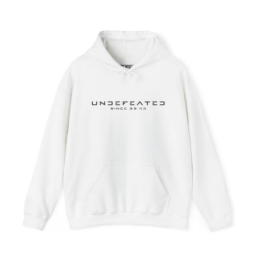Undefeated Since 33 AD Modern Script Christian Hoodie