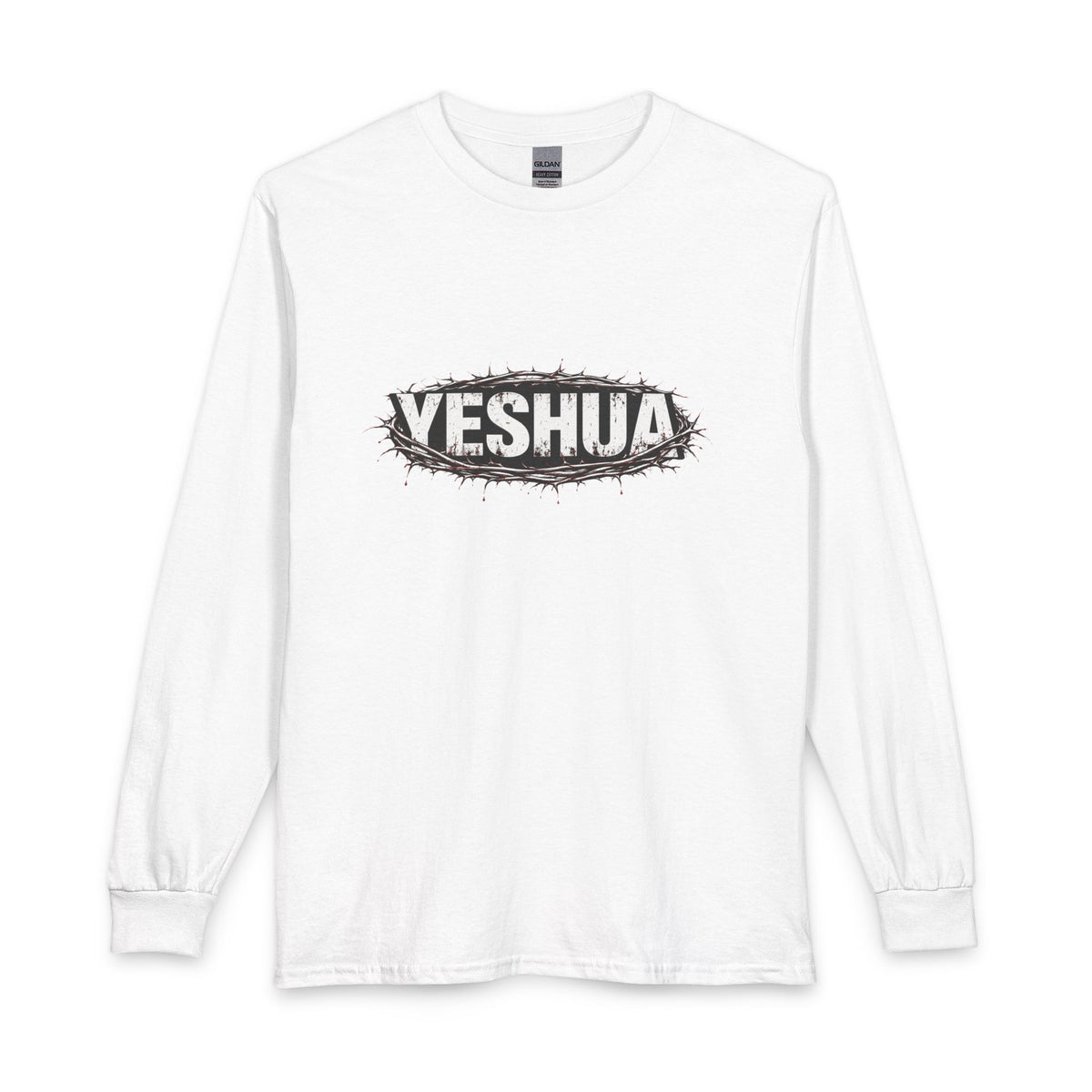 Yeshua Crown Of Thorns Christian Long Sleeve Shirt