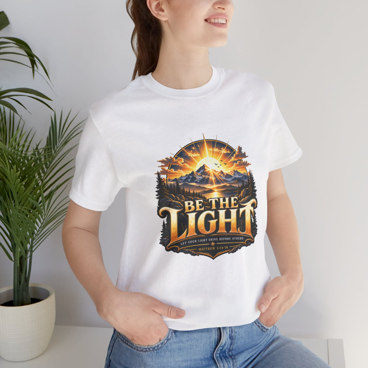 Be the Light – Matthew 5:14-16 Christian T-shirt