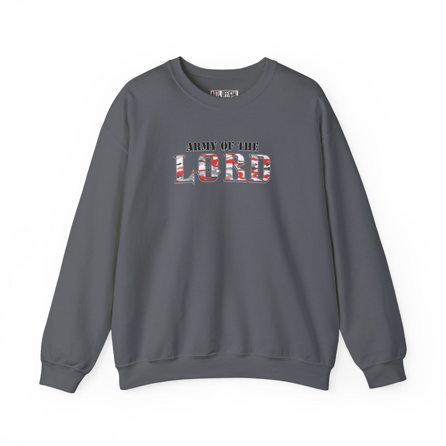 Red Camo Army of the Lord Unisex Heavy Blend™ Crewneck Sweatshirt