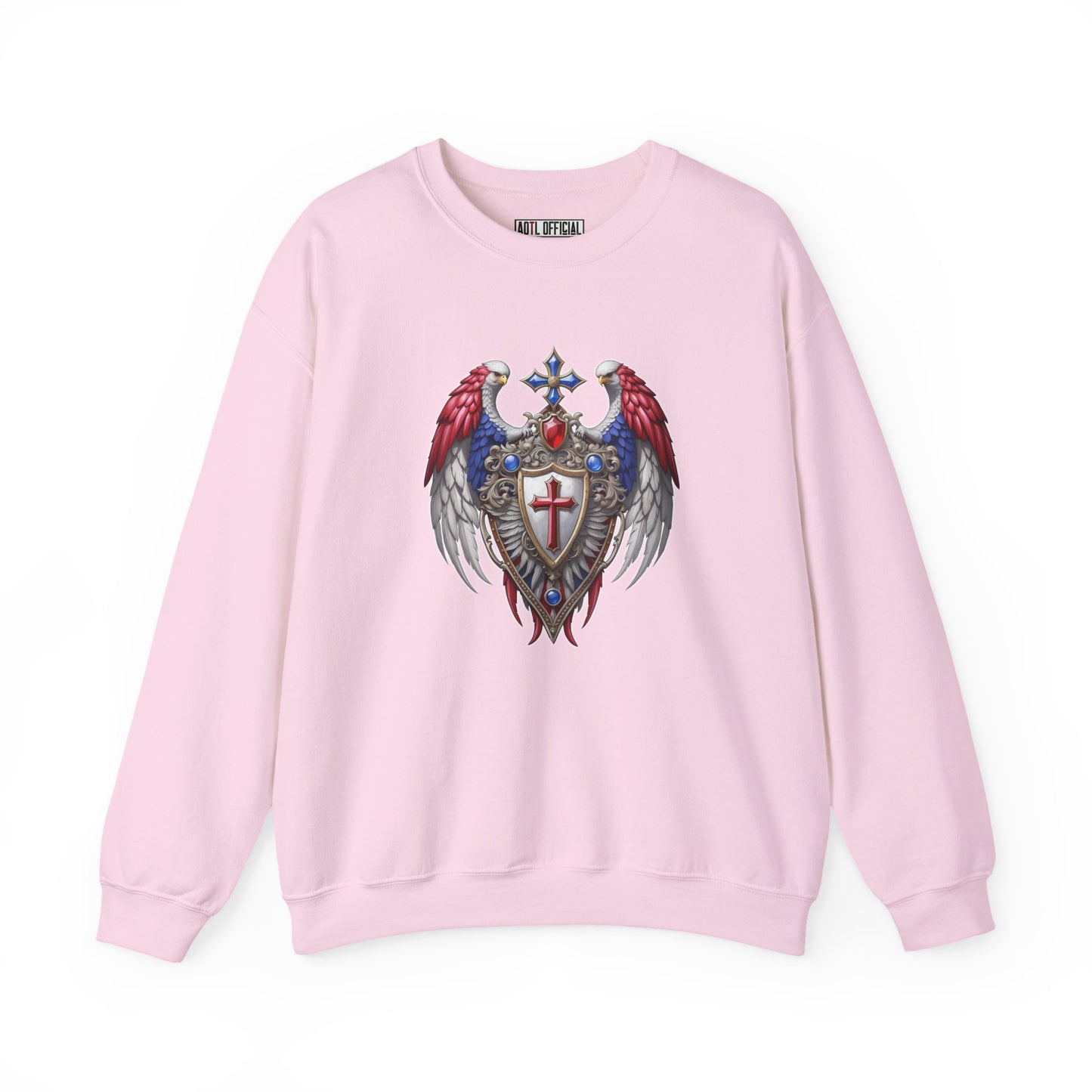 Winged Guardians of Faith Unisex Heavy Blend™ Crewneck Sweatshirt