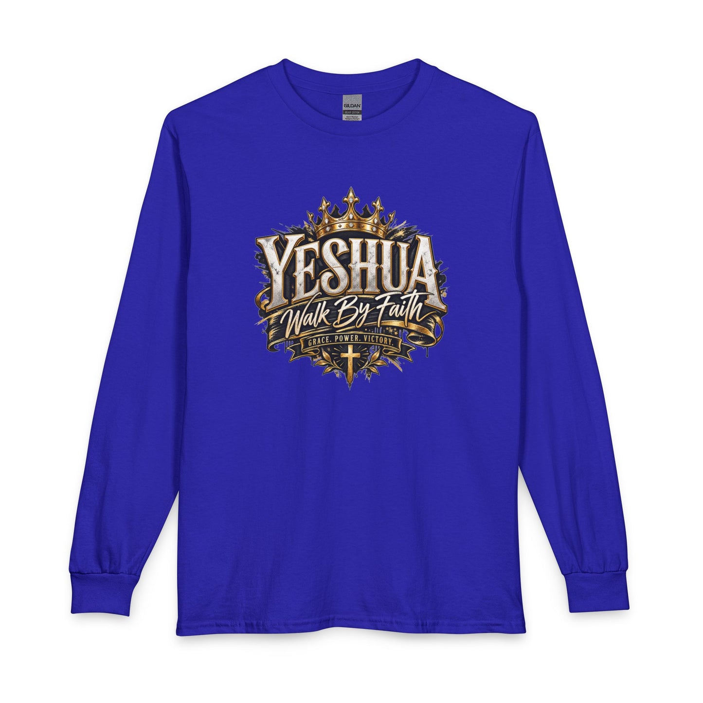 Yeshua – Walk By Faith Christian Long Sleeve Shirt