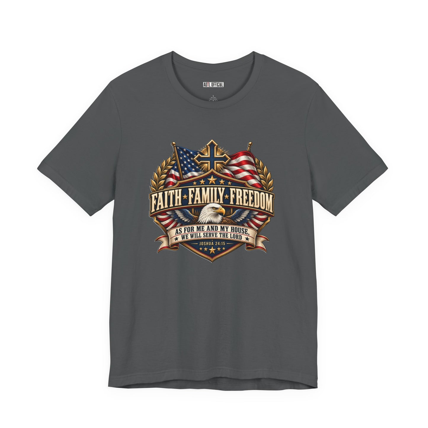 Faith. Family. Freedom. Christian T-shirt