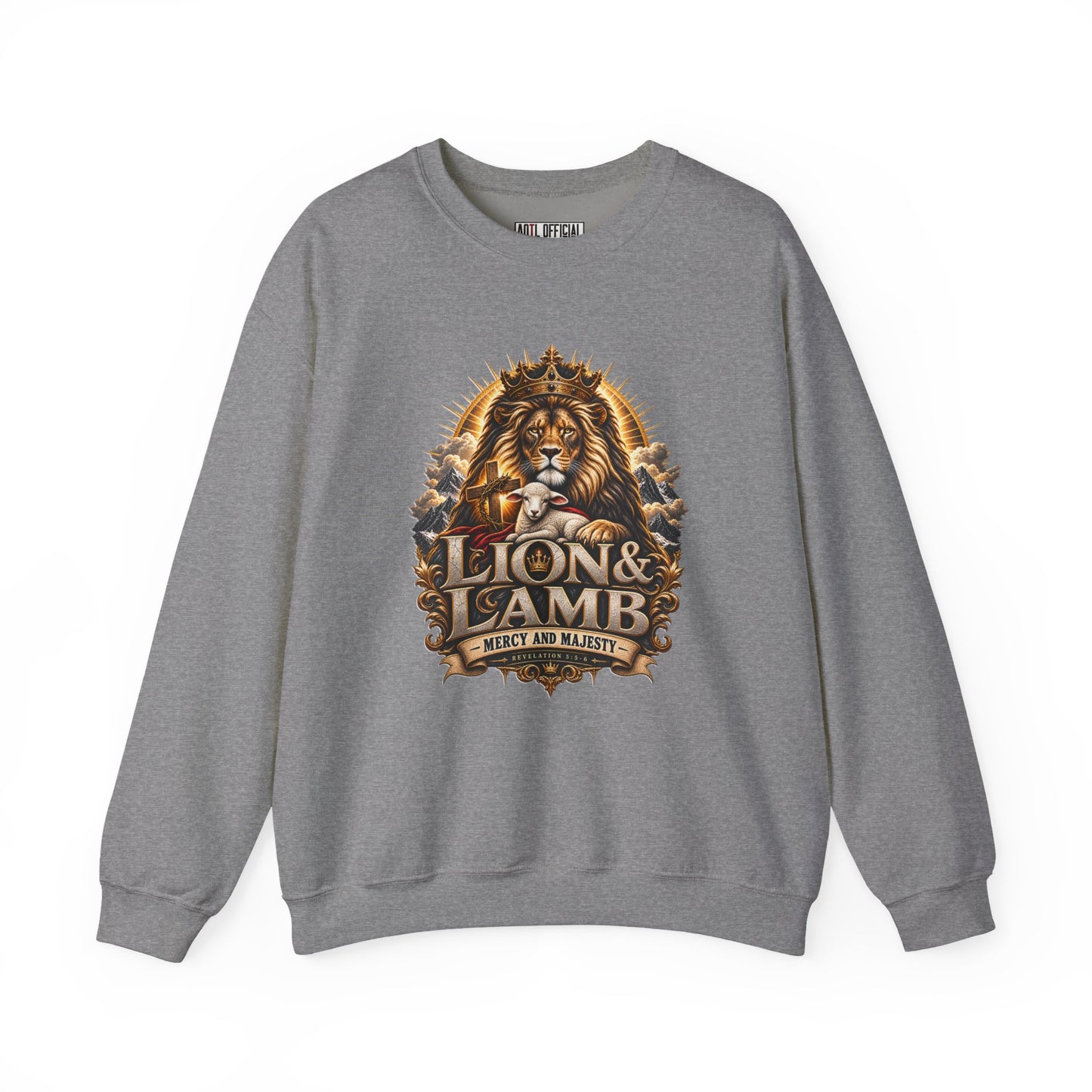 Lion & Lamb – Mercy and Majesty Christian Sweatshirt