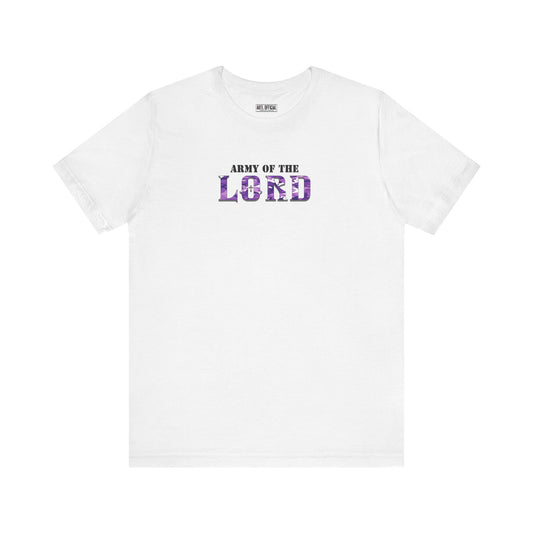 Purple Army Of The Lord Unisex Short Sleeve Tee
