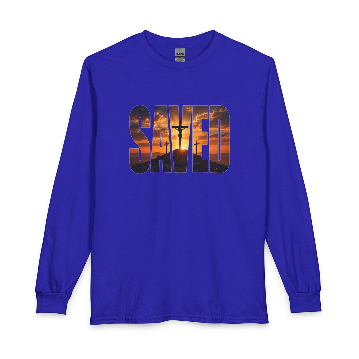 Saved — By the Cross Christian Long Sleeve Shirt