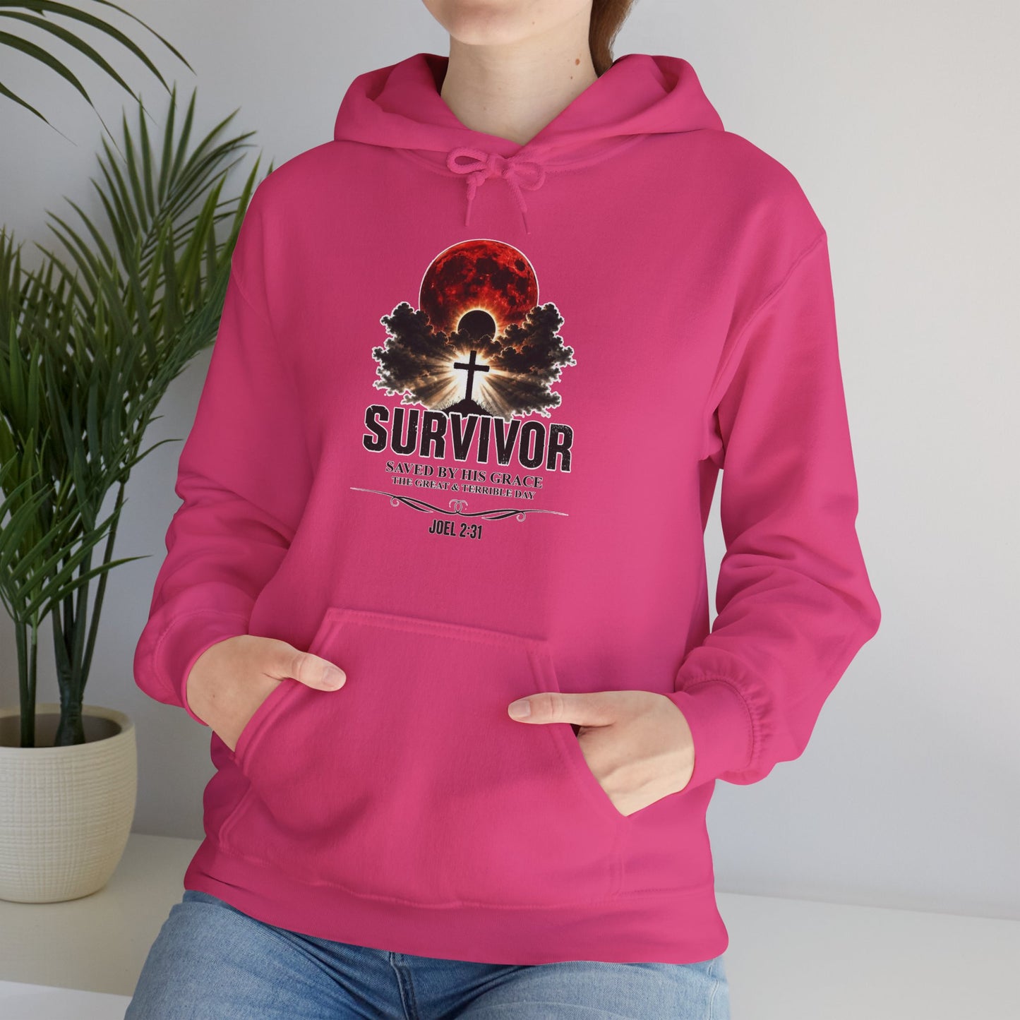 Survivor - Saved by His Grace (Joel 2:31) Christian Hoodie