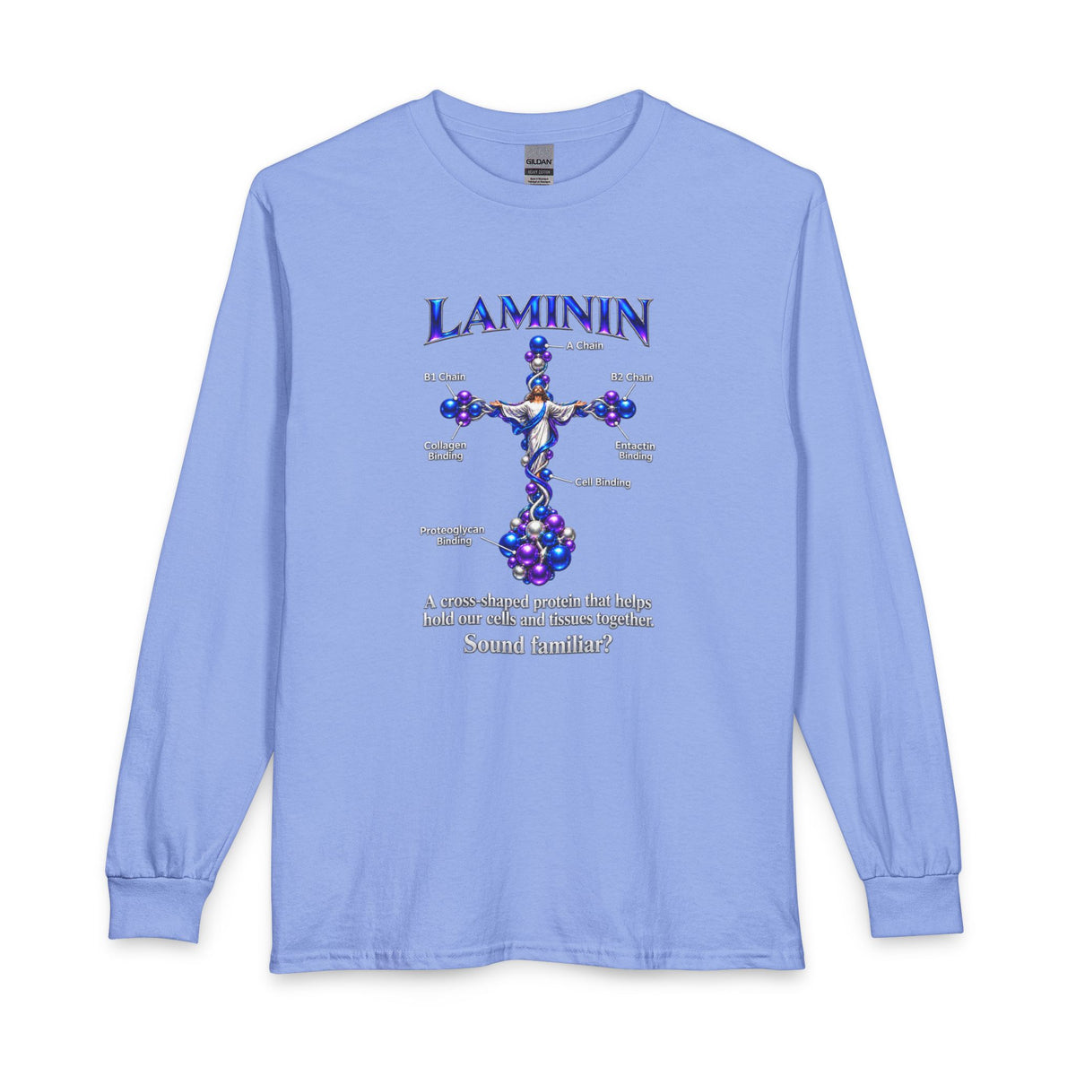 LAMININ Cross Design –  Christian Long Sleeve Shirt
