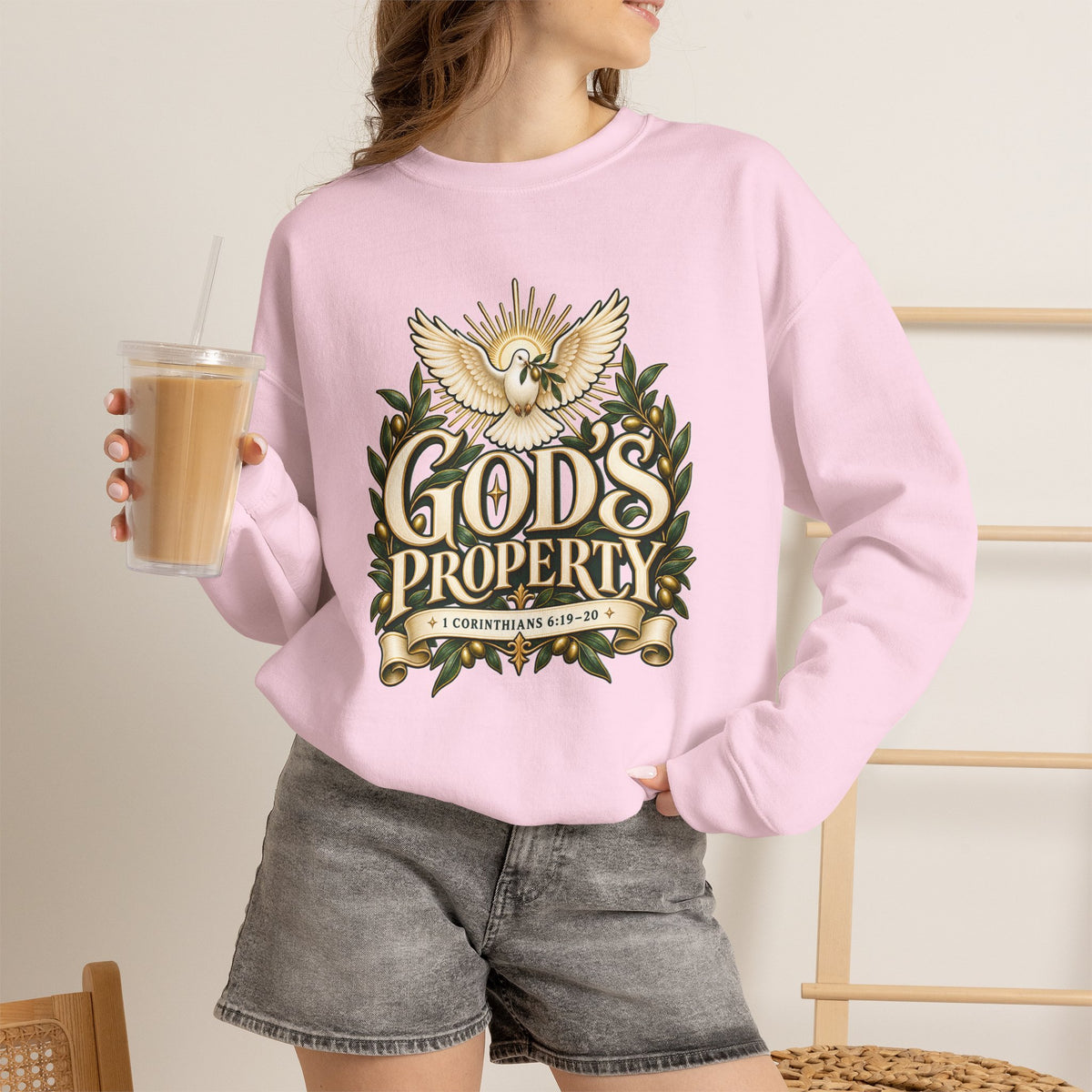 God’s Property — Bought with a Price Christian Sweatshirt