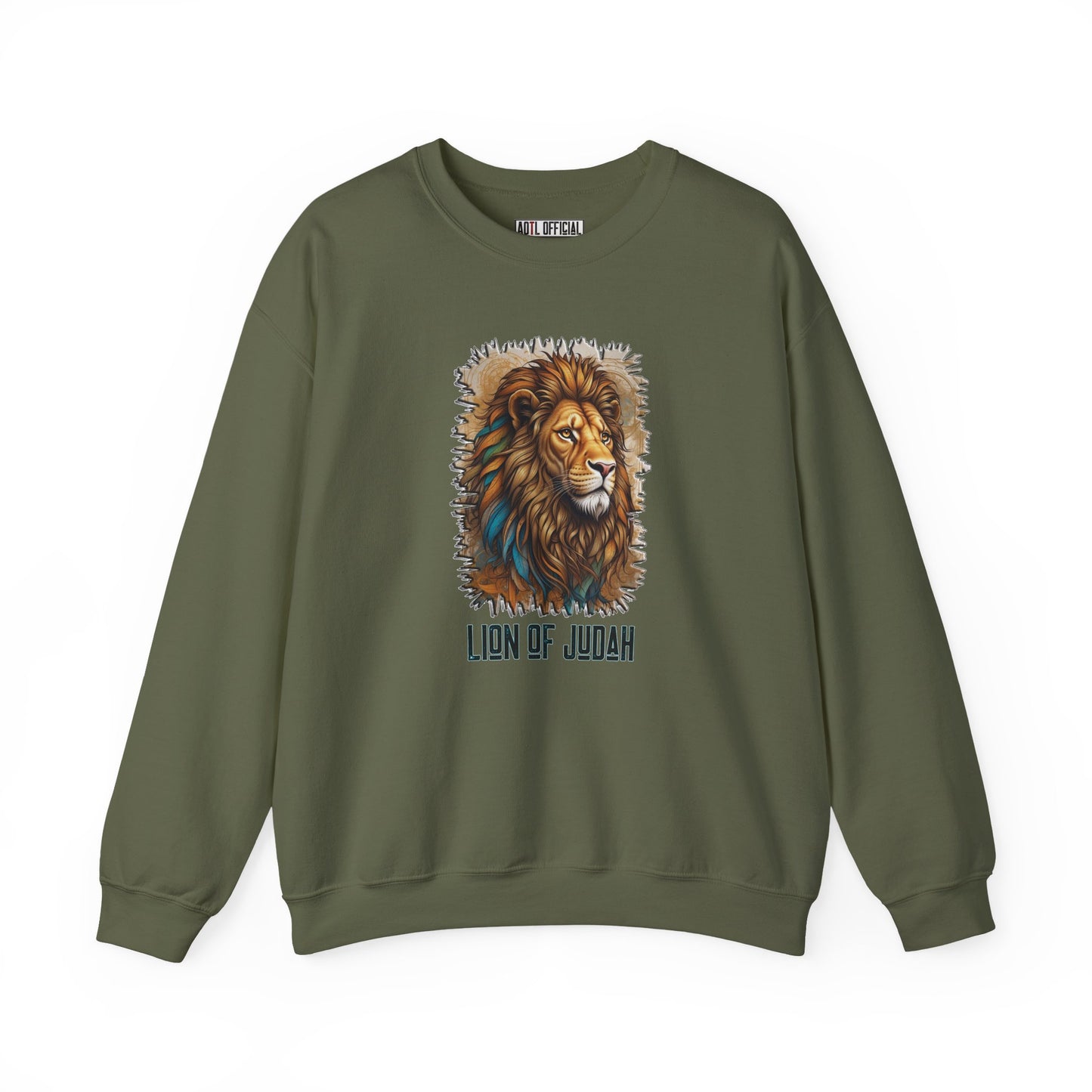 Divine King  Lion of Judah  Unisex Heavy Blend™ Crewneck Sweatshirt