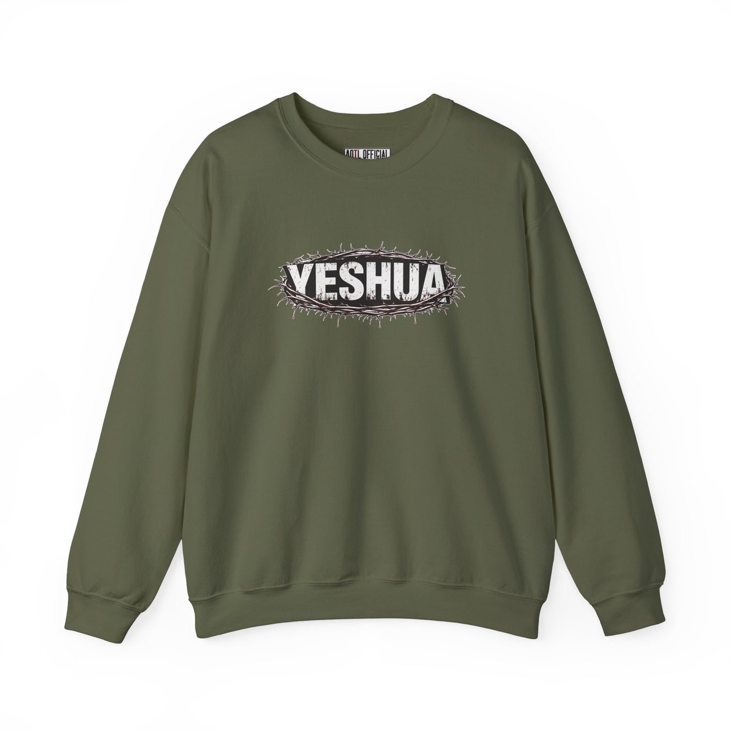 Yeshua Crown Of Thorns Christian Sweatshirt