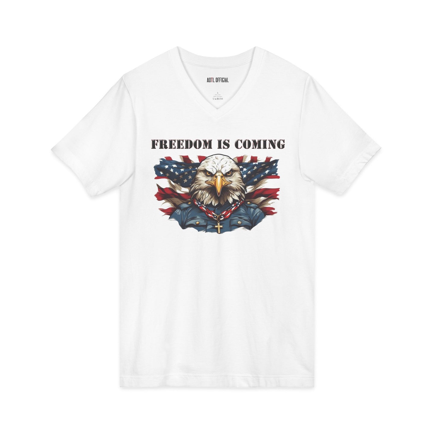 Freedom Is Coming  V-Neck Tee