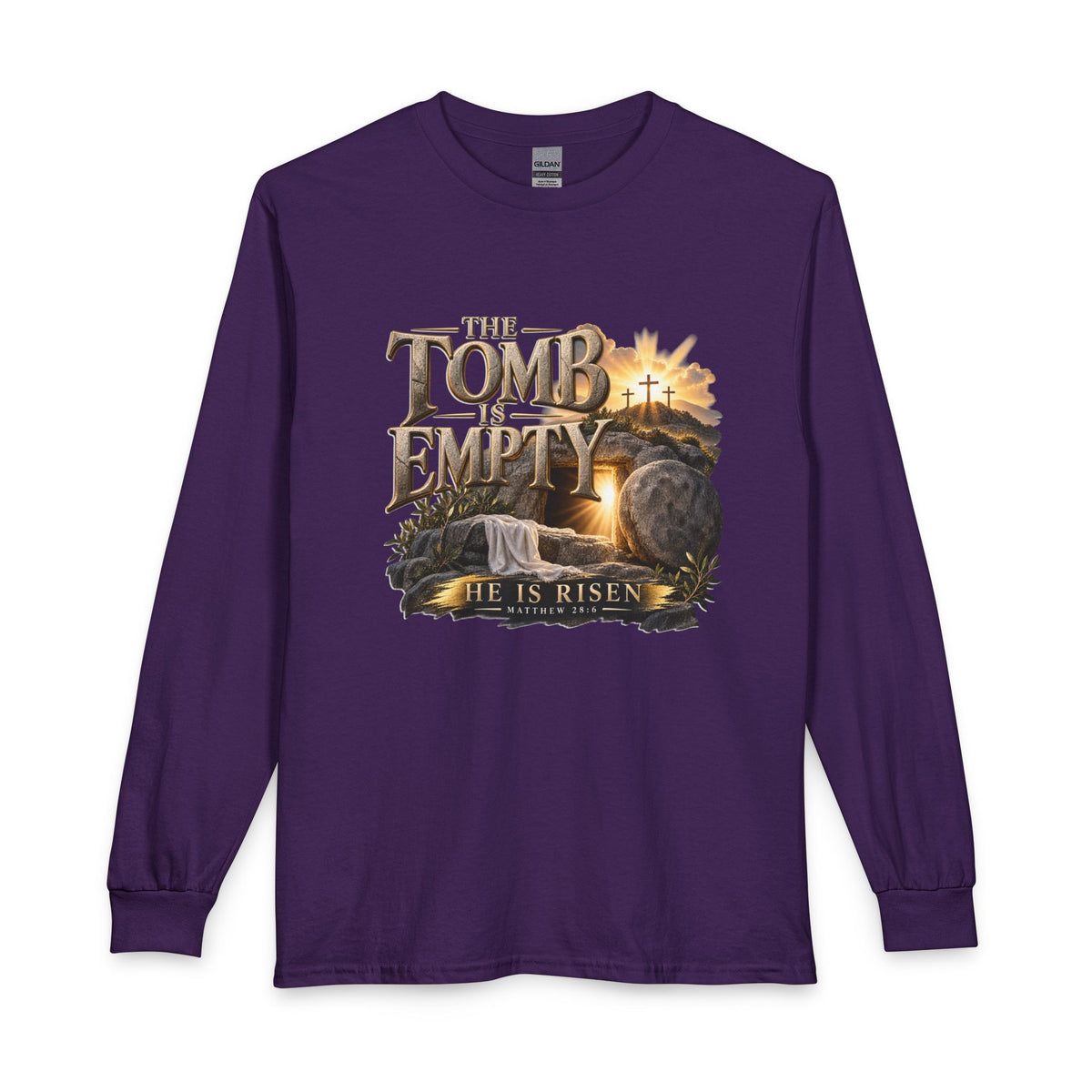 The Tomb Is Empty — Matthew 28:6 Christian Long Sleeve Shirt