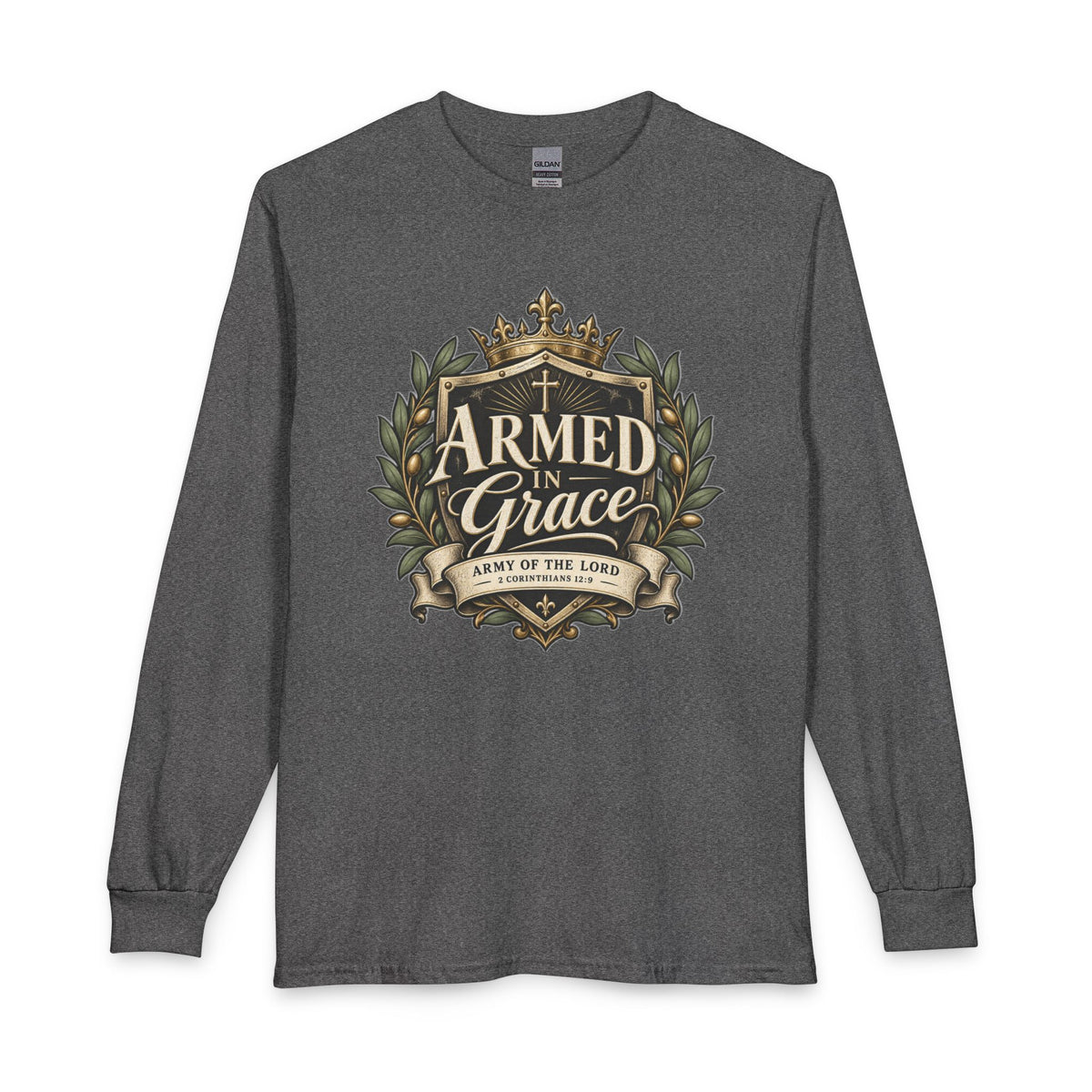 Army of the Lord — Armed in Grace Christian Long Sleeve Shirt