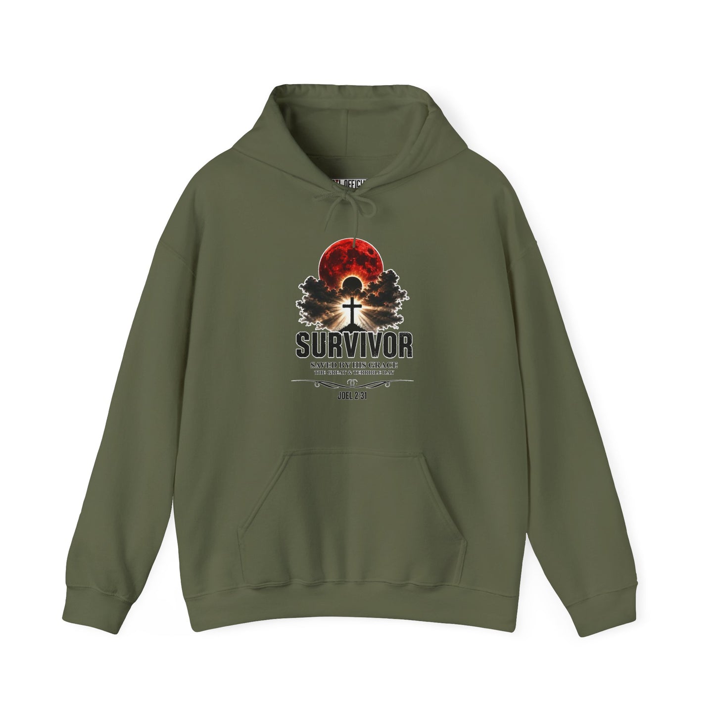 Survivor - Saved by His Grace (Joel 2:31) Christian Hoodie