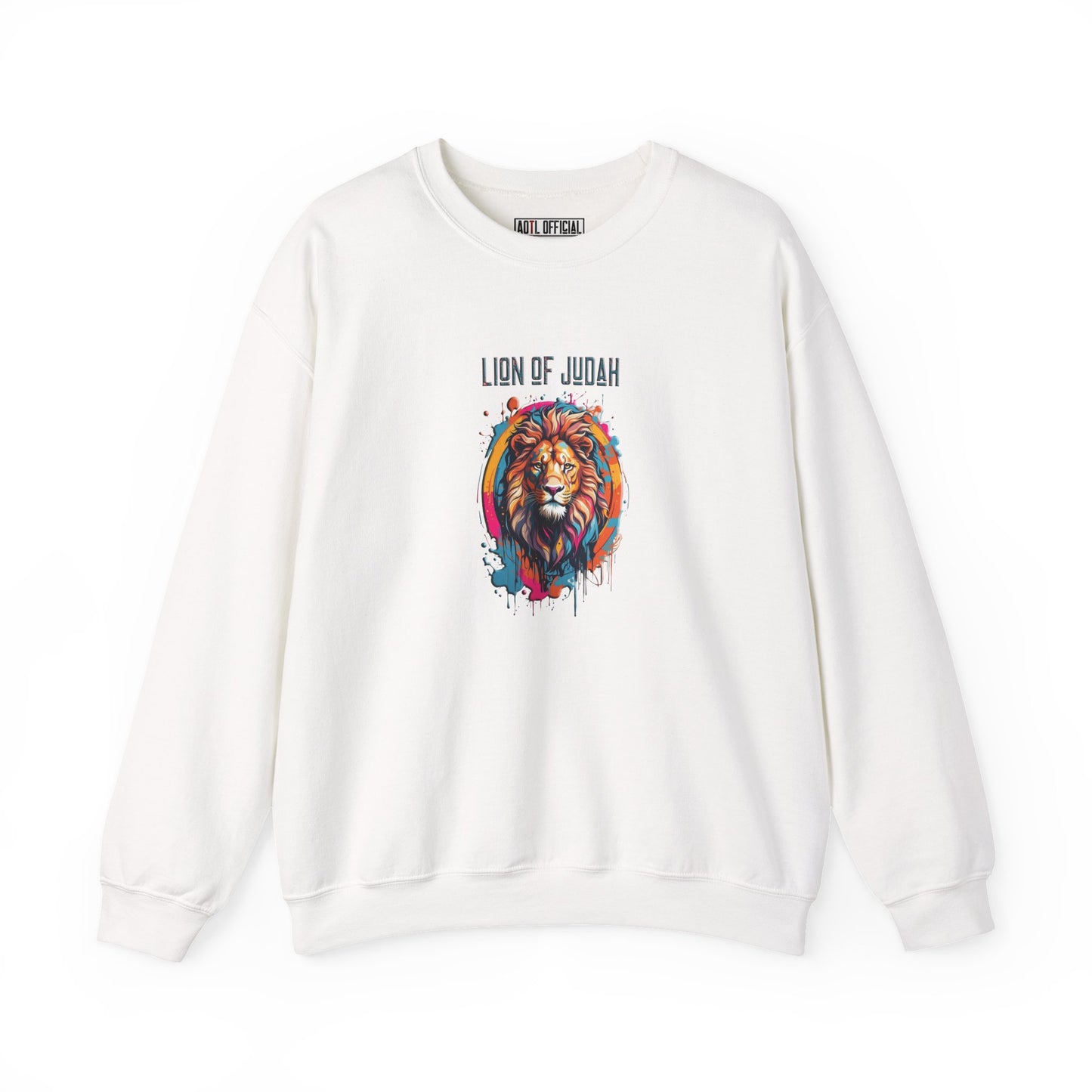 Graffiti Drip Lion of Judah  Unisex Heavy Blend™ Crewneck Sweatshirt