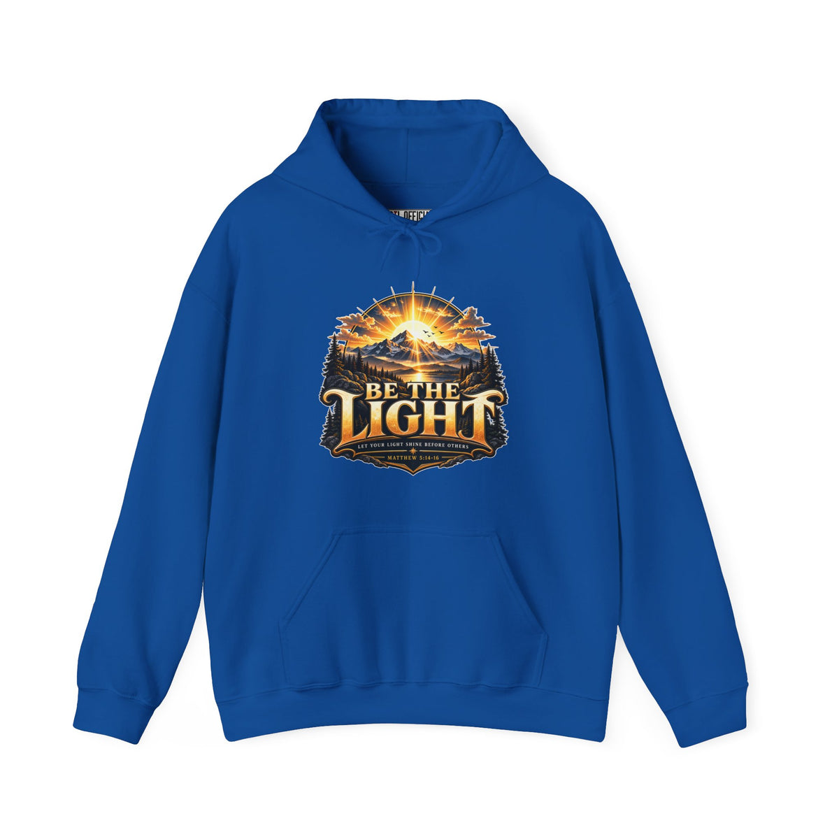 Be the Light – Matthew 5:14-16 Christian Mountain Design Christian Hoodie