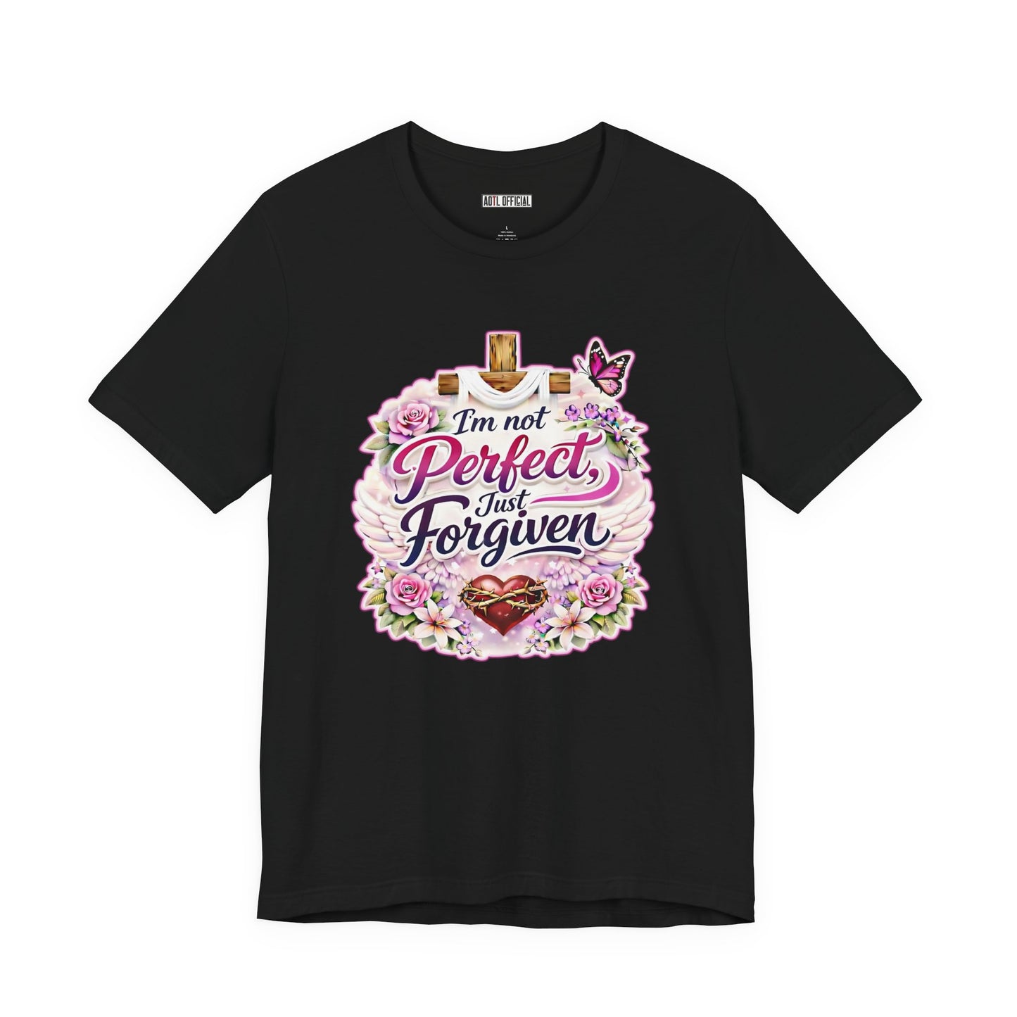 I'm Not Perfect, Just Forgiven Nature Edition  Unisex Short Sleeve Tee
