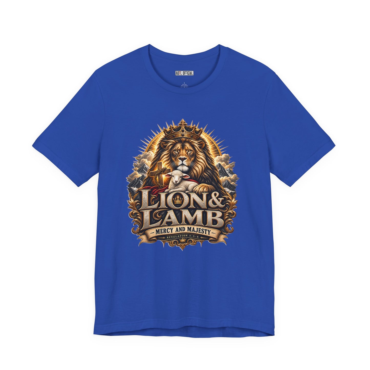 Lion & Lamb – Mercy and Majesty Christian T-shirt