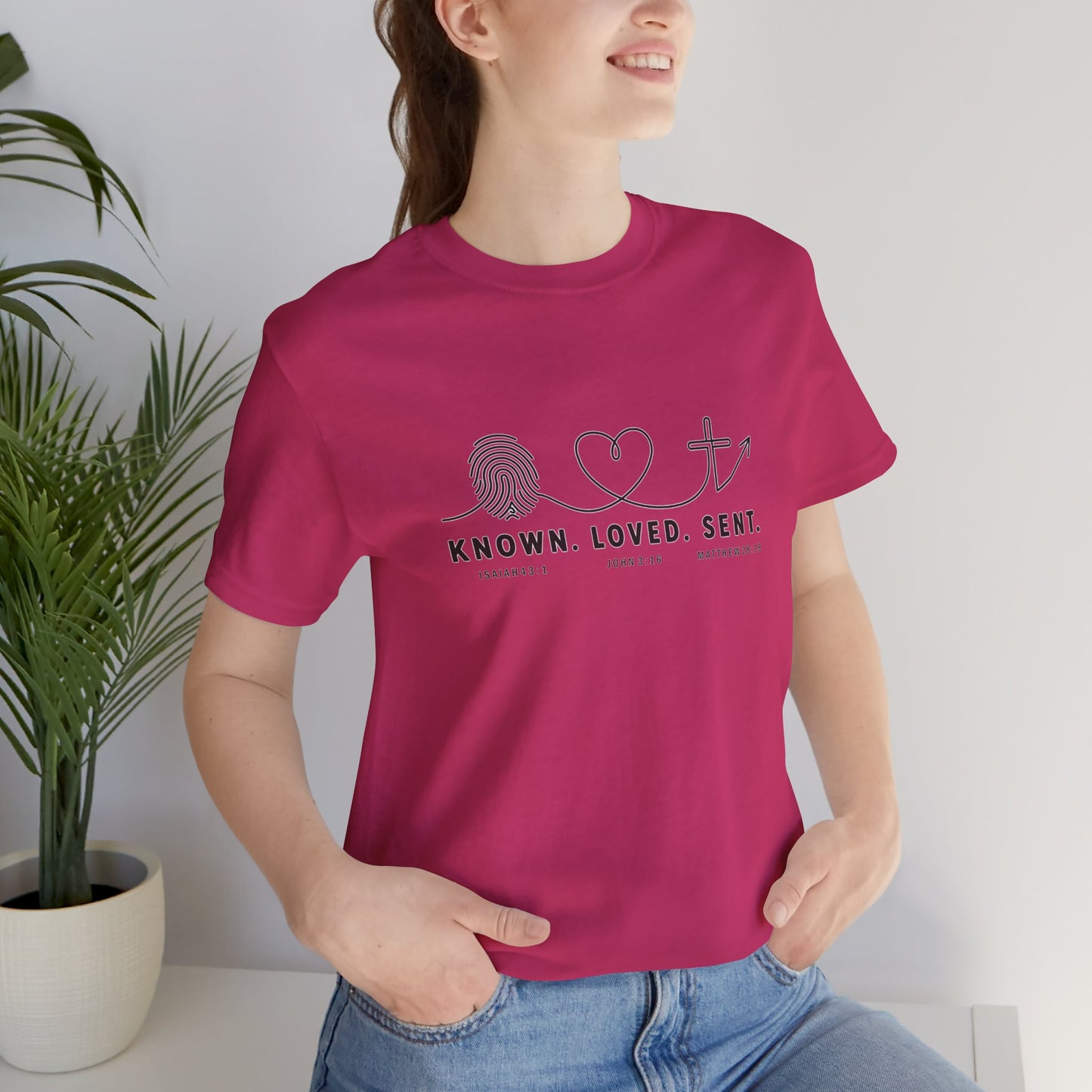 Known. Loved. Sent. Christian T-shirt