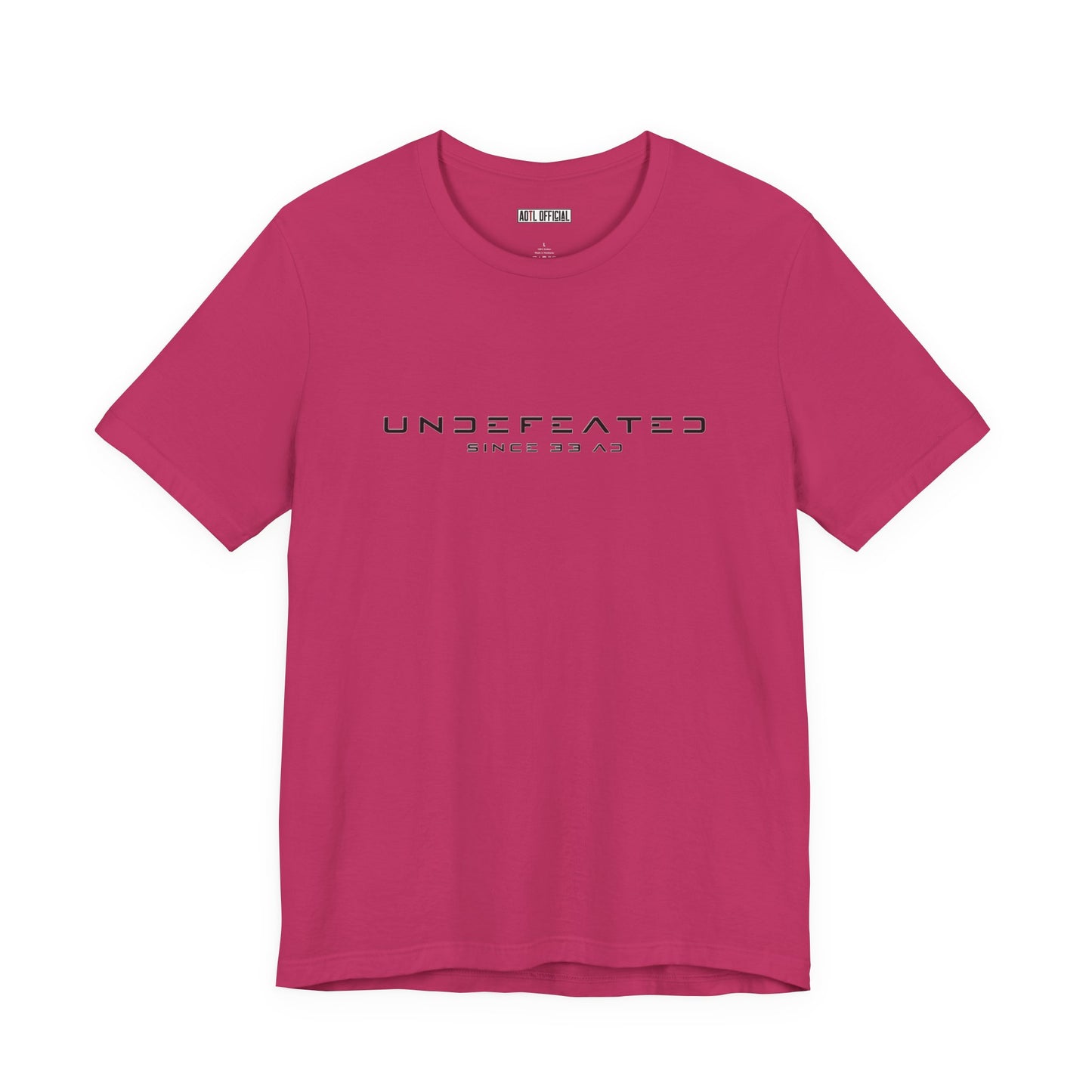 Undefeated Since 33 AD Modern Script Christian T-Shirt