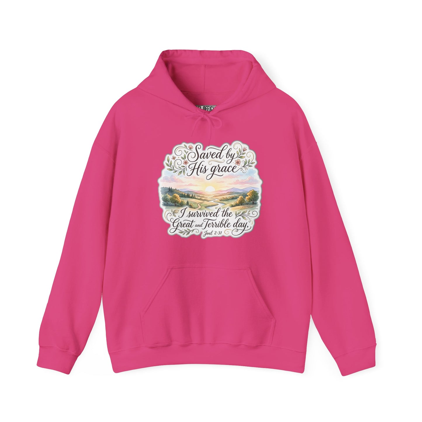 Grace Beyond the Horizon – I Survived the Great and Terrible Day (Joel 2:31) Christian Hoodie