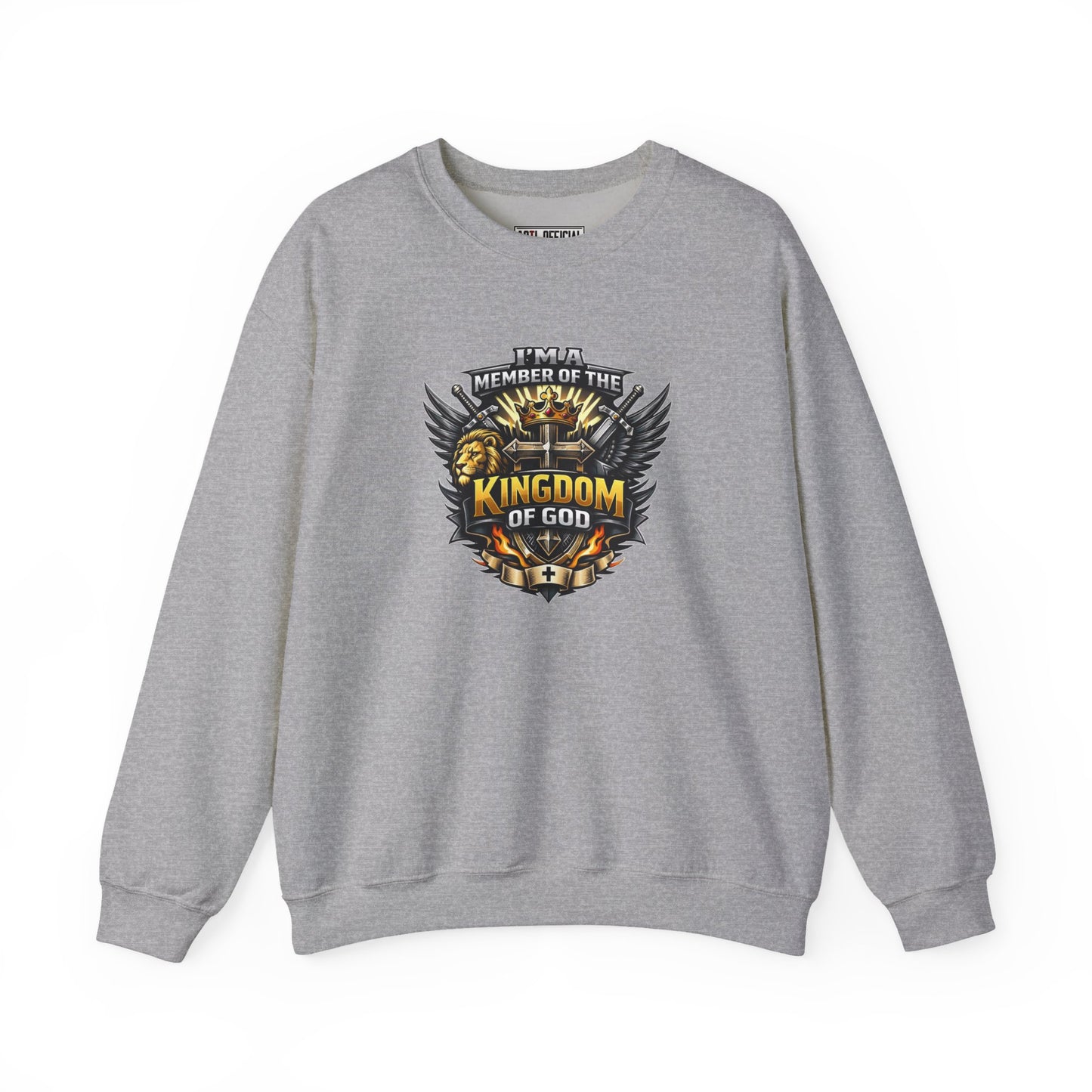 Bold & Warrior-Driven Member of the Kingdom of God Unisex Heavy Blend™ Crewneck Sweatshirt