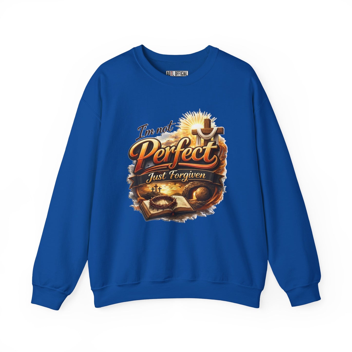 I'm Not Perfect, Just Forgiven  Version 2 Unisex Heavy Blend™ Crewneck Sweatshirt