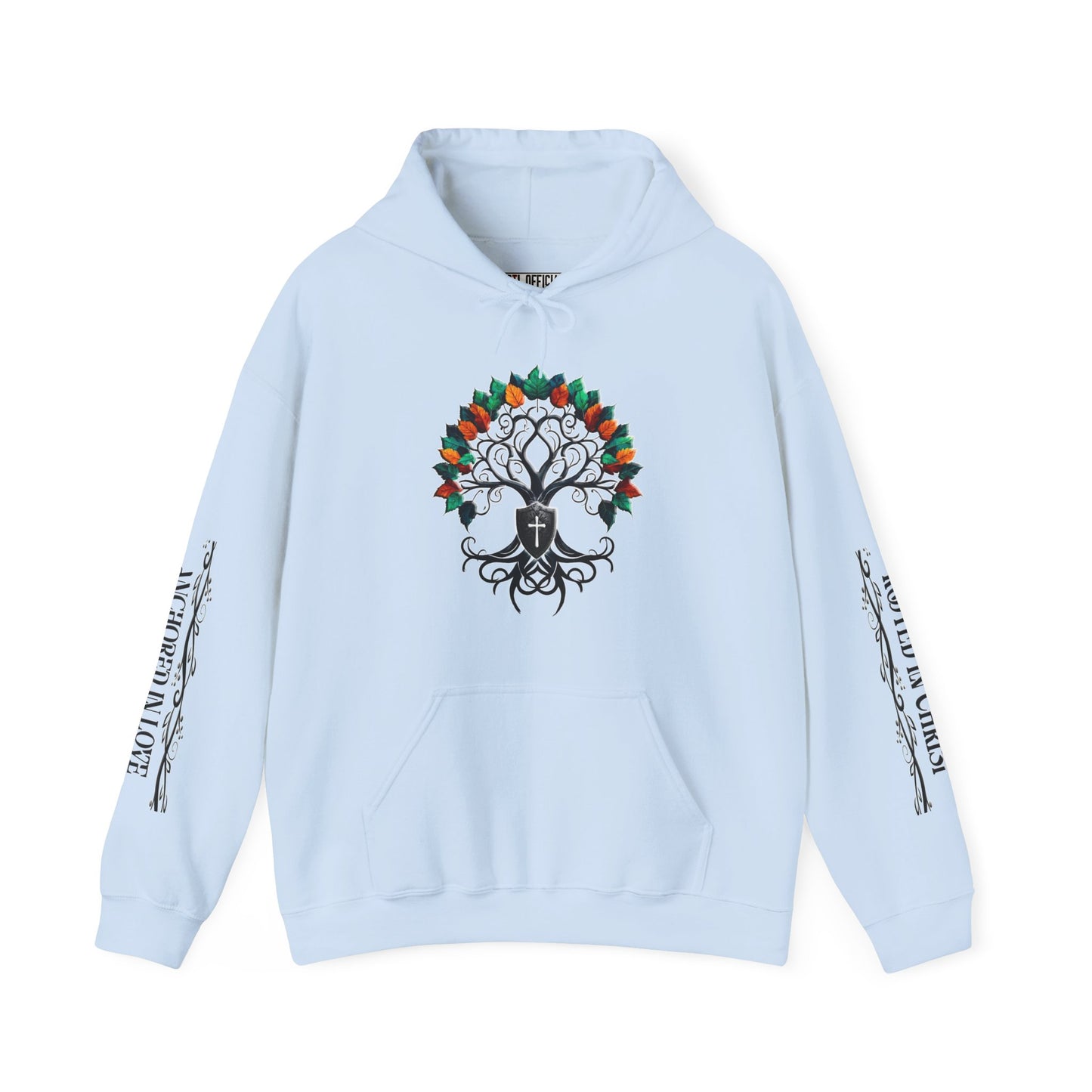 Planted In Grace With Powerful Sleeve Message Unisex Heavy Blend™ Hooded Sweatshirt