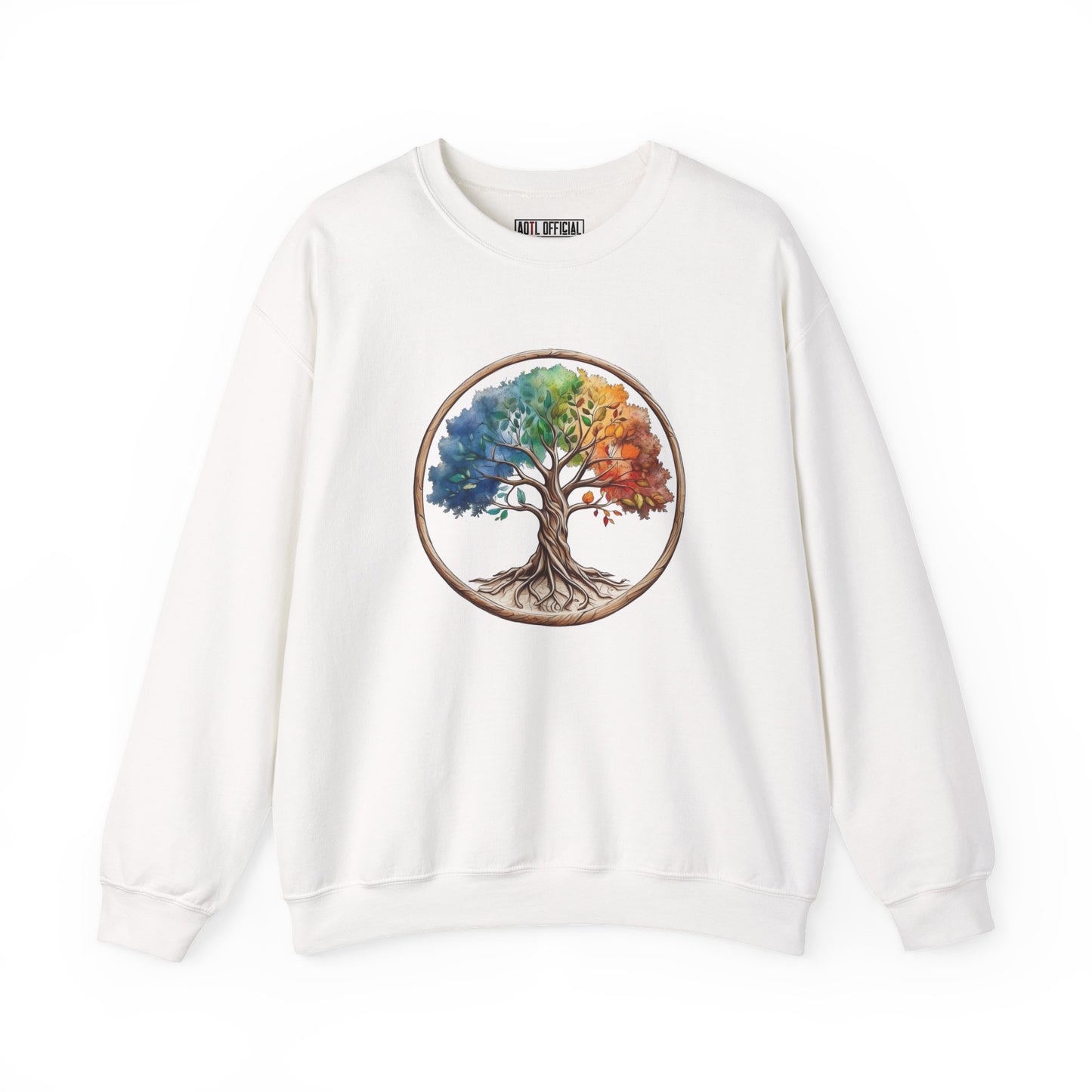 Colorful Tree of Life Unisex Heavy Blend™ Crewneck Sweatshirt