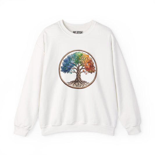 Colorful Tree of Life Unisex Heavy Blend™ Crewneck Sweatshirt