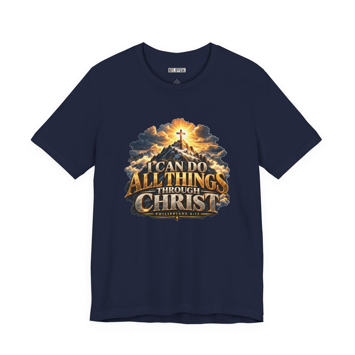 I Can Do All Things Through Christ – Philippians 4:13 Mountain Christian T-shirt