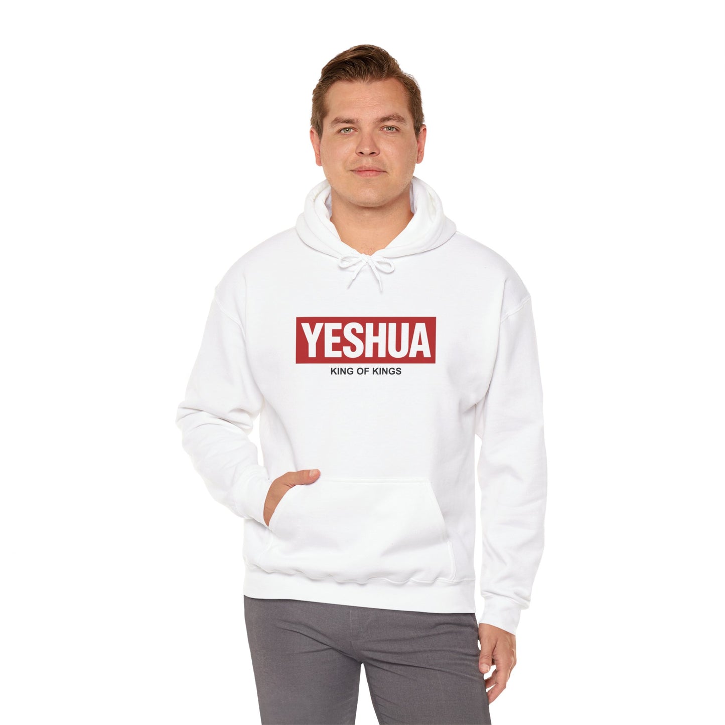 Yeshua Box Logo Classic Unisex Heavy Blend™ Hooded Sweatshirt